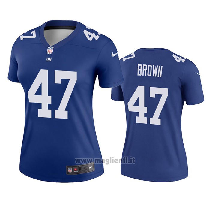 Maglia NFL Legend Donna New York Giants Cameron Brown Blu